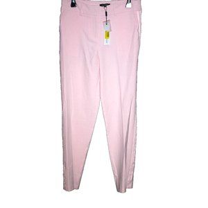 525 America Pink Straight Leg Side Stripe Crop Dress pants Size 8 NWT